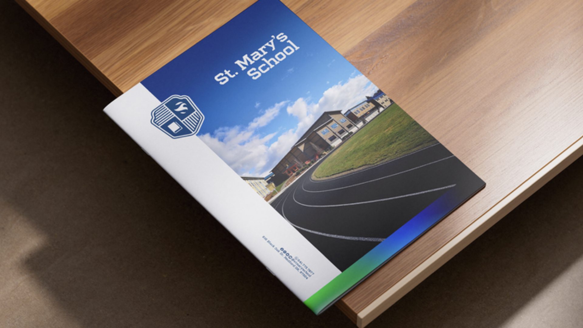St. Mary’s school branding exercise — School publication cover mockup
