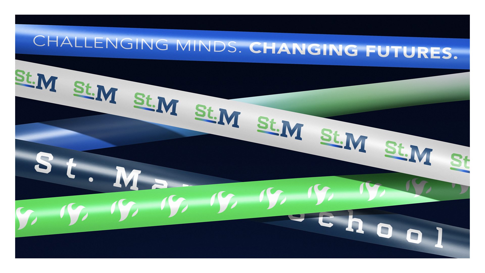 St. Mary’s school branding exercise — School brand ribbon and lanyard concepts