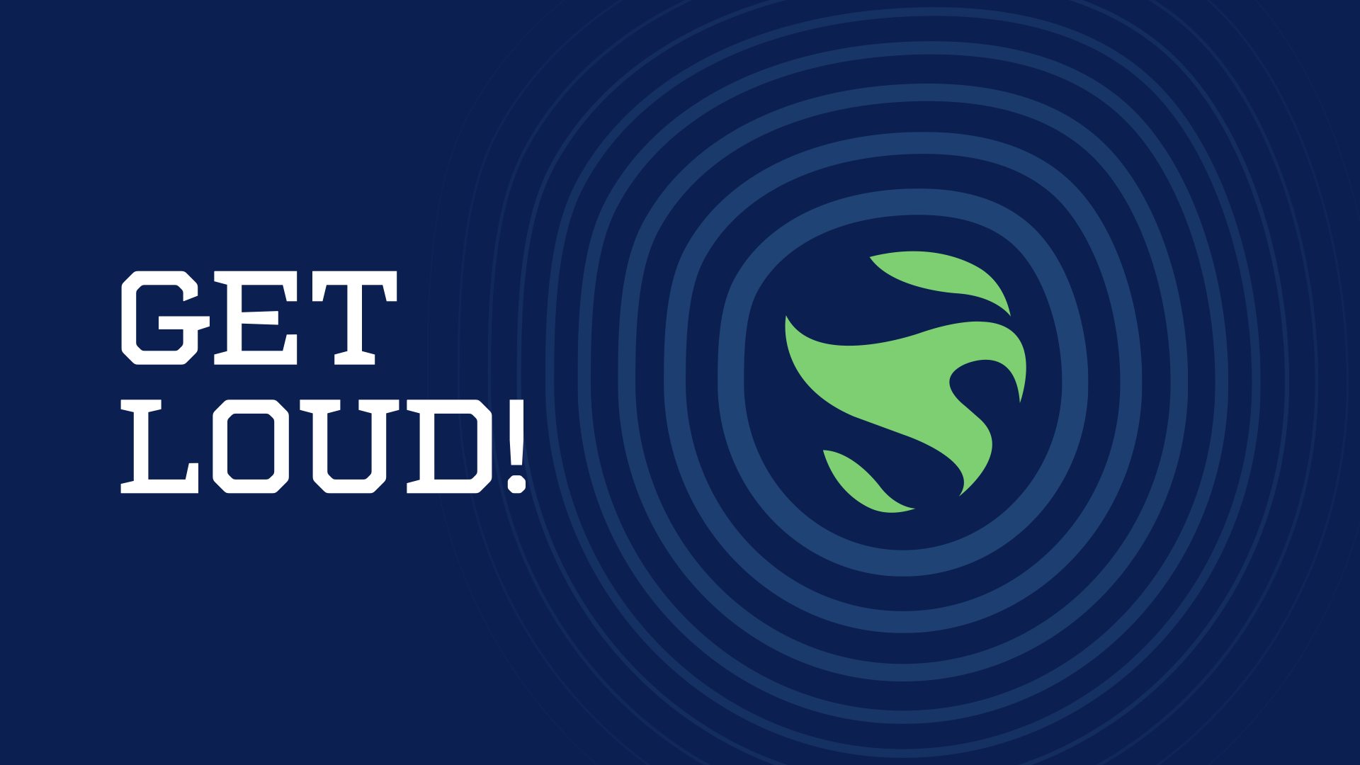 St. Mary’s school branding exercise — Get Loud athletics graphic