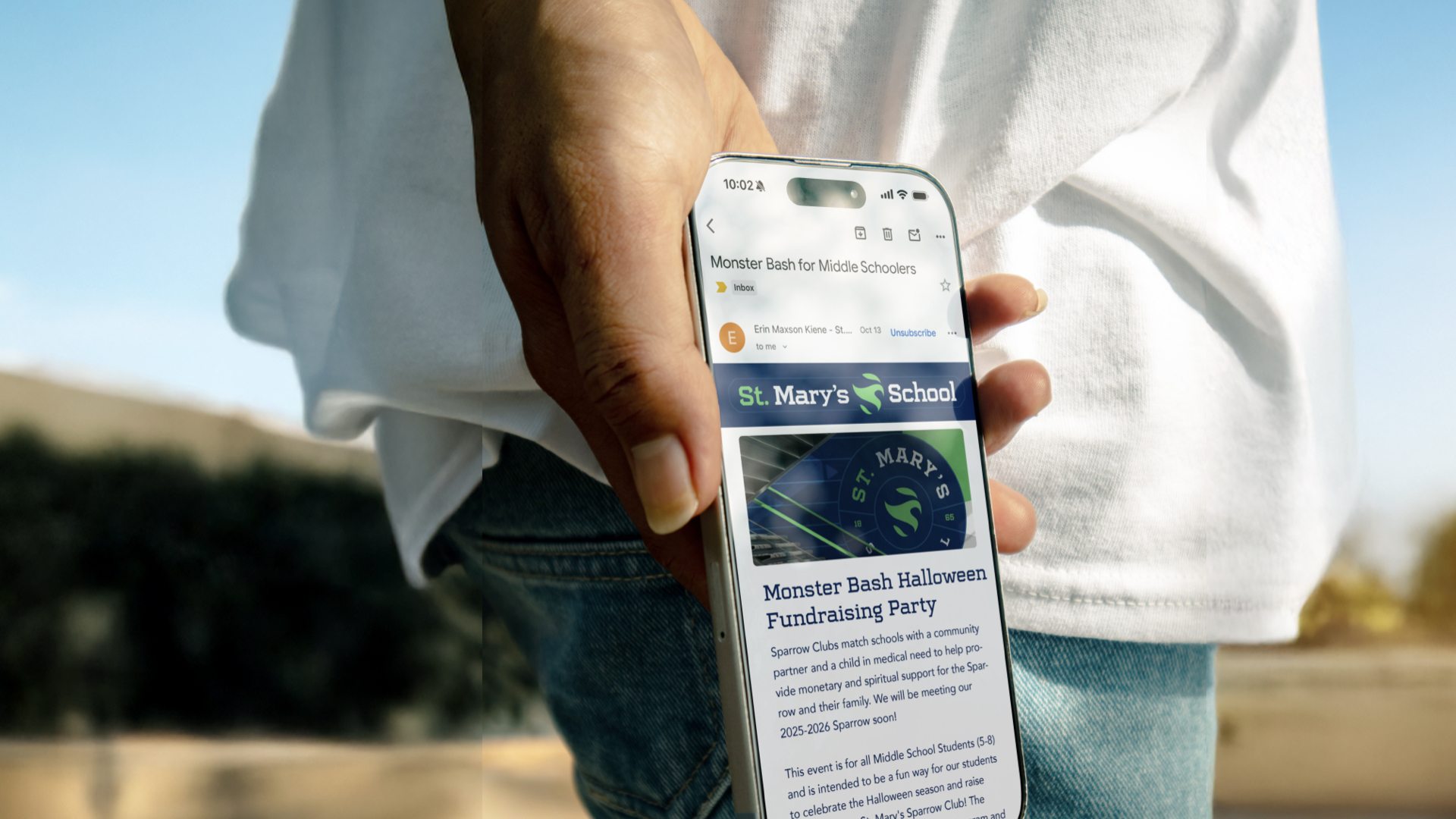 St. Mary’s school branding exercise — School mobile website branding mockup