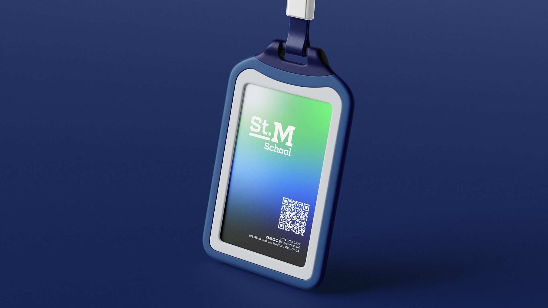 St. Mary’s school branding exercise — School identification badge mockup